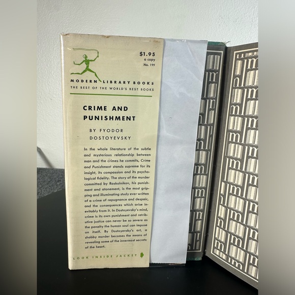 Crime and Punishment Modern Library 199 by Dostoevsky Fyodor 1950 Hardcover - Picture 5 of 11